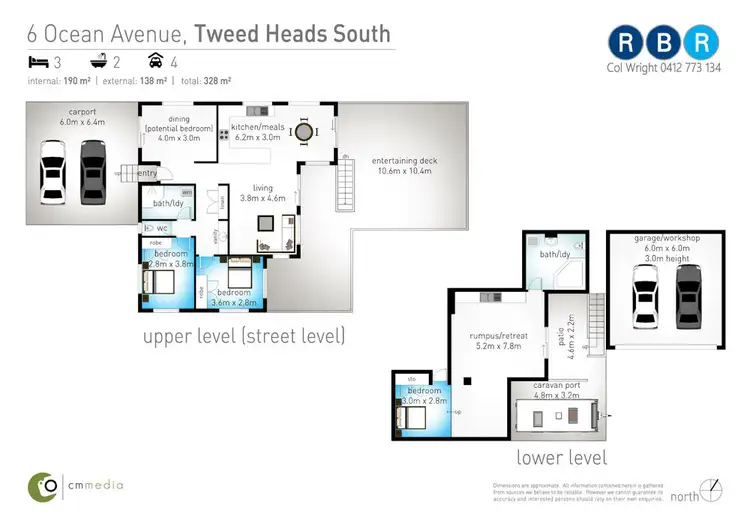 Floorplan of Homely house listing, 6 Ocean Avenue, Tweed Heads South NSW 2486