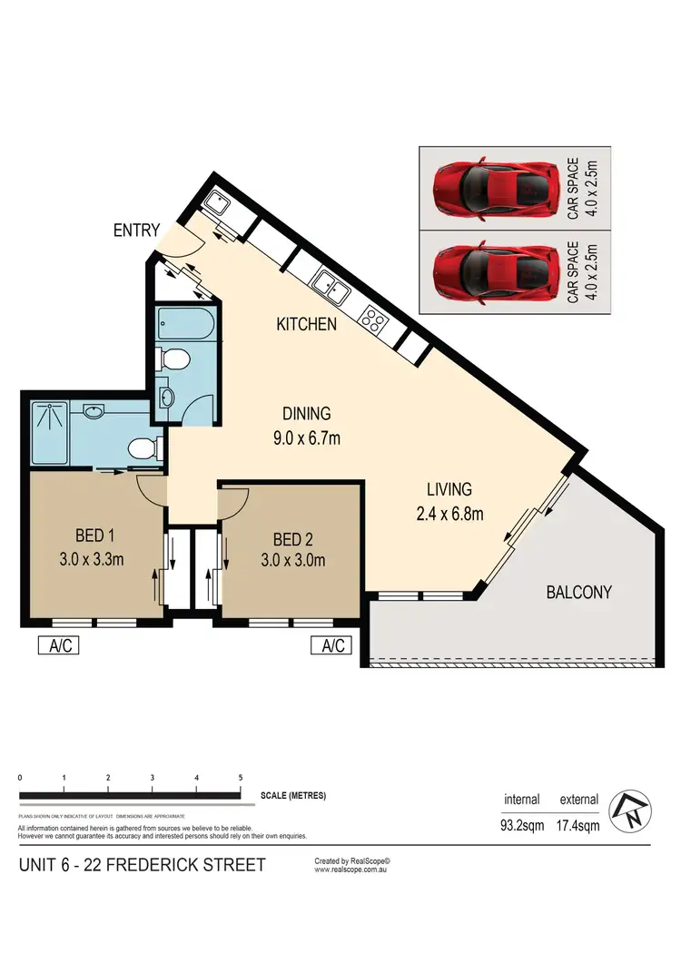 Floorplan of Homely unit listing, 22 Frederick Street, Alderley QLD 4051