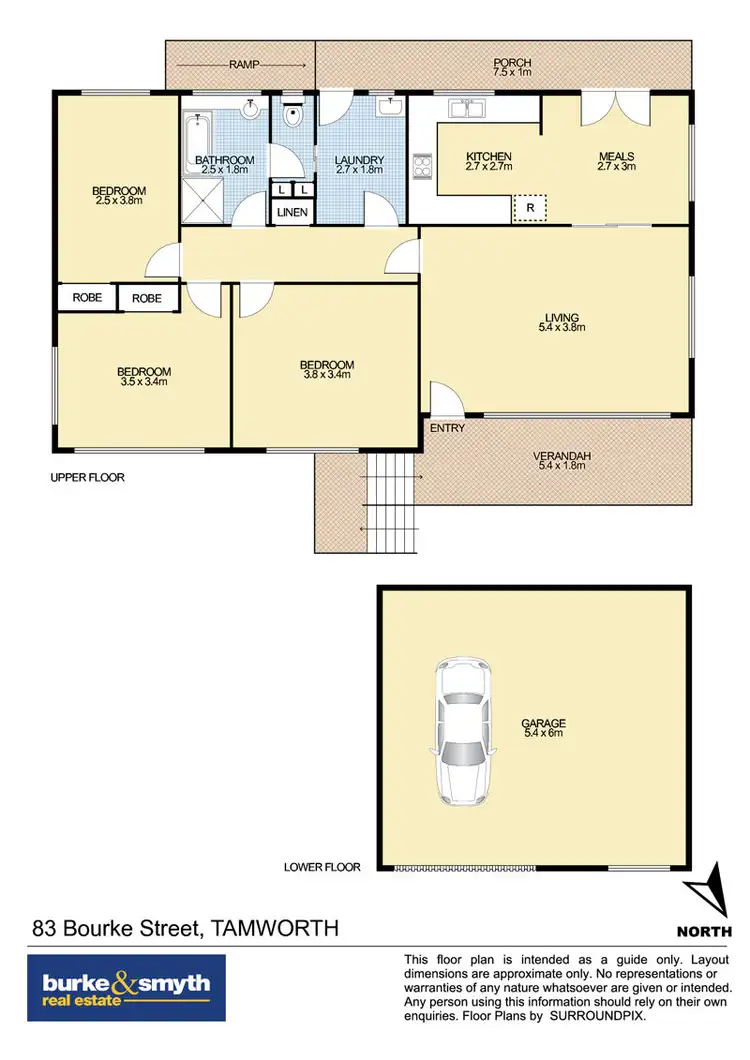 Floorplan of Homely house listing, 83 Bourke Street, Tamworth NSW 2340