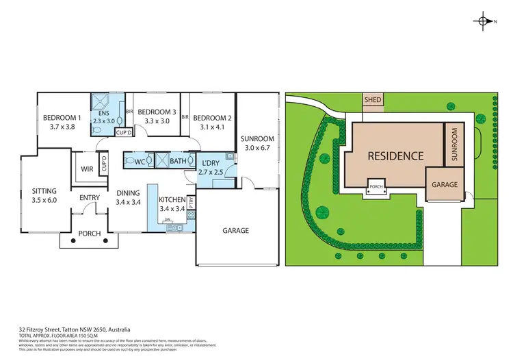 Floorplan of Homely house listing, 32 Fitzroy Street, Tatton NSW 2650