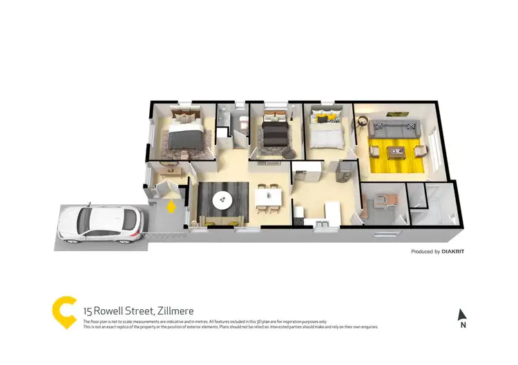 Floorplan of Homely house listing, 15 Rowell Street, Zillmere QLD 4034