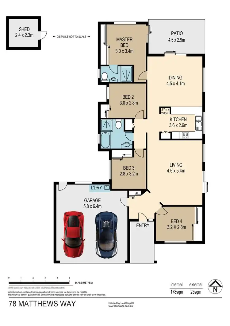 Floorplan of Homely house listing, 78 Matthews Way, Wakerley QLD 4154