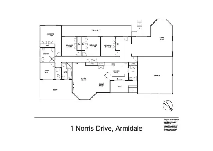 Floorplan of Homely house listing, 1 Norris Drive, Armidale NSW 2350