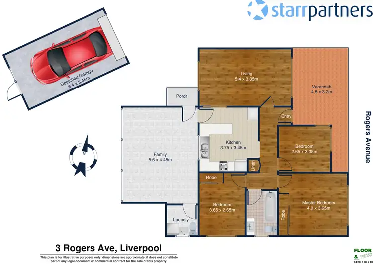Floorplan of Homely house listing, 3 Rogers Ave, Liverpool NSW 2170