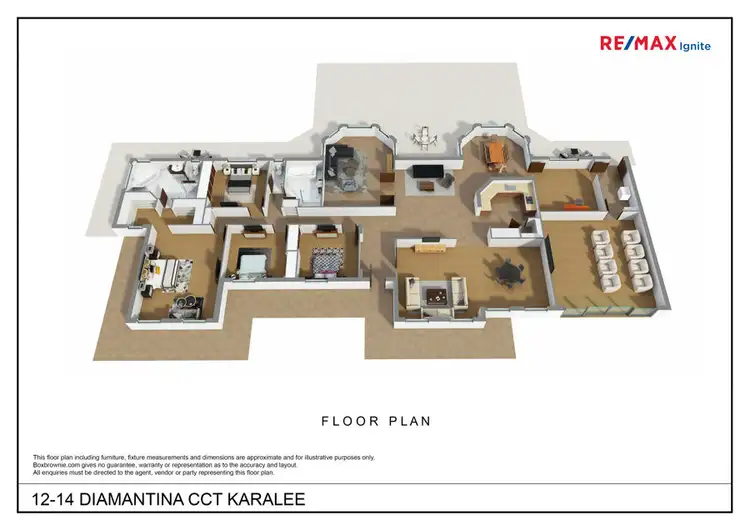 Floorplan of Homely house listing, 12-14 Diamantina CCT, Karalee QLD 4306