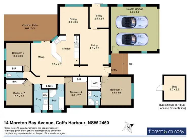 Floorplan of Homely house listing, 14 Moreton Bay Ave, Coffs Harbour NSW 2450