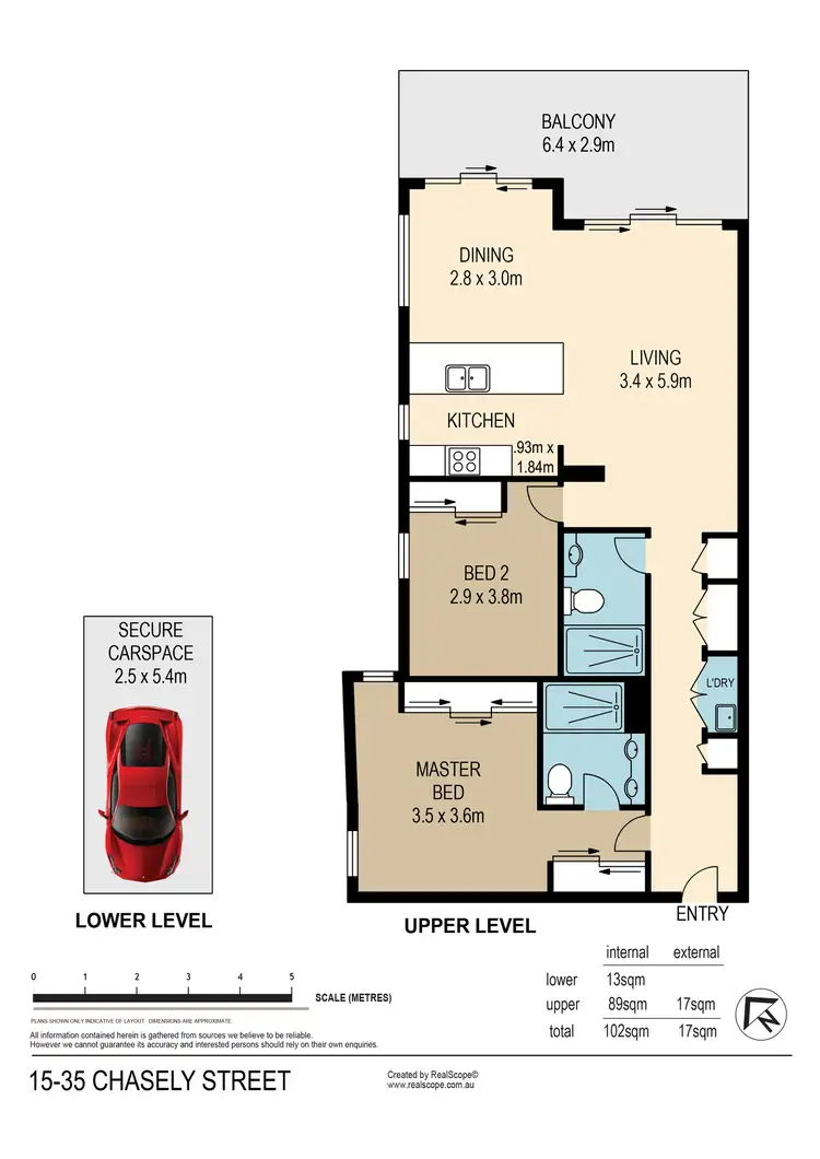 Floorplan of Homely unit listing, 15/35 Chasely Street, Auchenflower QLD 4066