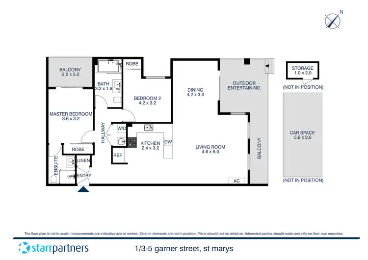 Floorplan of Homely unit listing, 1/3-5 Garner Street, St Marys NSW 2760