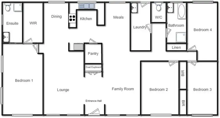 Floorplan of Homely rural property listing, 70 Kirkton Road, Yass NSW 2582