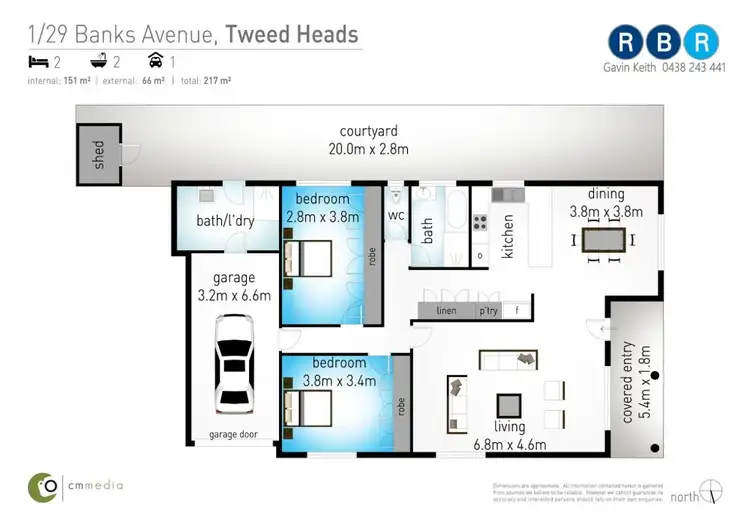Floorplan of Homely house listing, 1/29 Banks Avenue, Tweed Heads NSW 2485