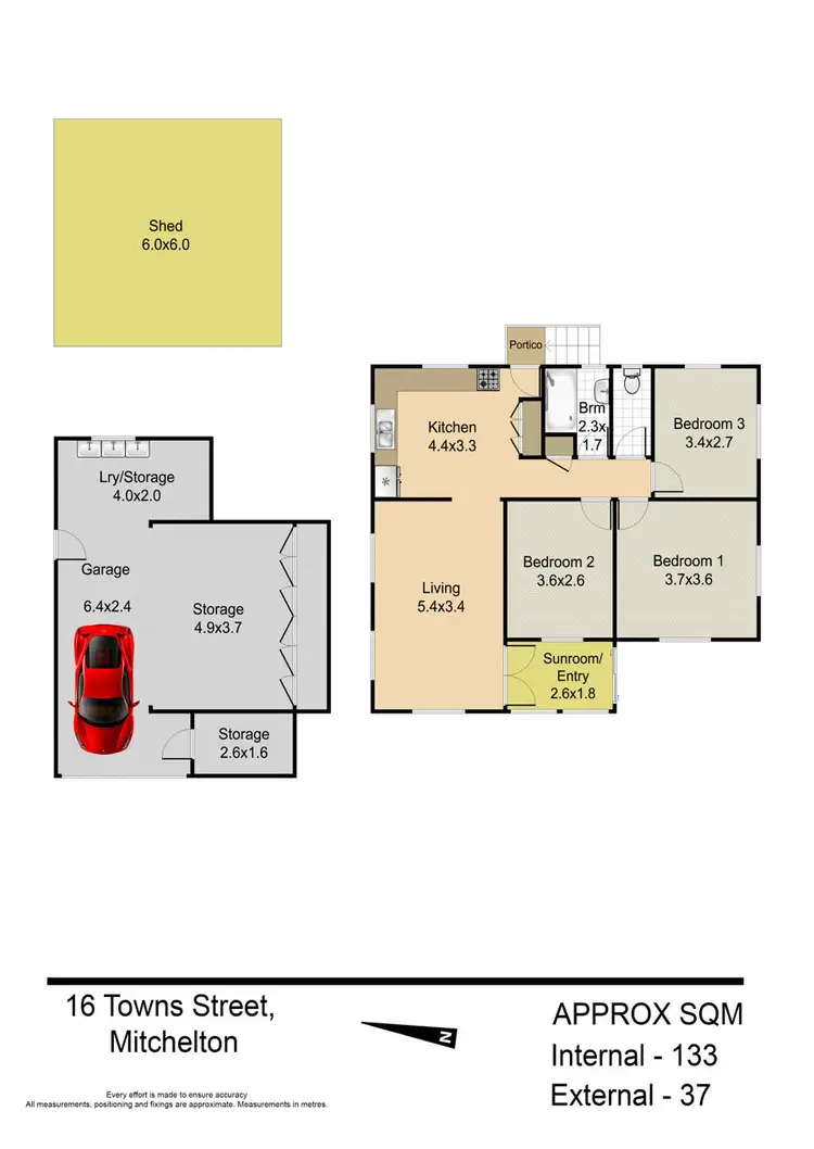 Floorplan of Homely house listing, 16 Towns Street, Mitchelton QLD 4053