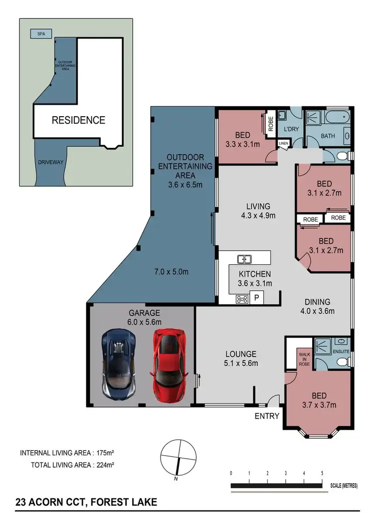 Floorplan of Homely house listing, 23 Acorn Cct, Forest Lake QLD 4078