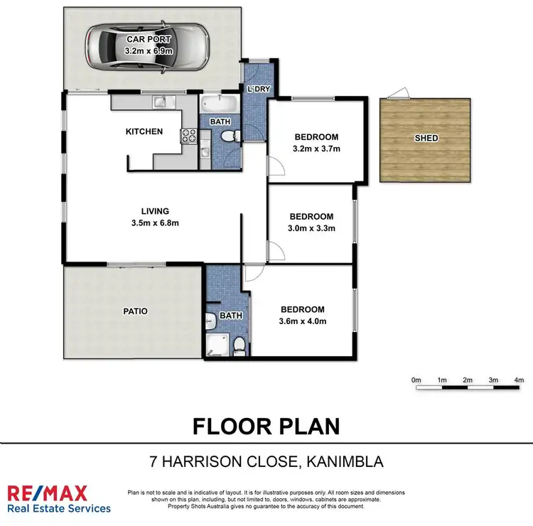 Floorplan of Homely house listing, 7 Harrison Close, Kanimbla QLD 4870