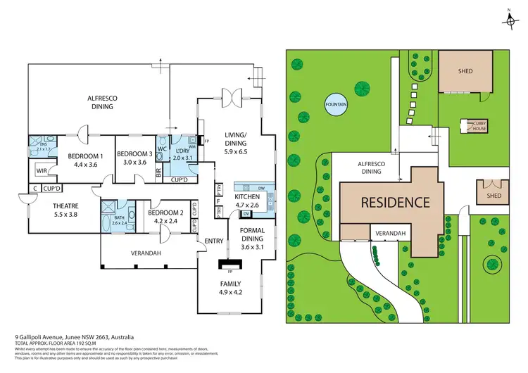 Floorplan of Homely house listing, 9 Gallipoli Ave, Junee NSW 2663