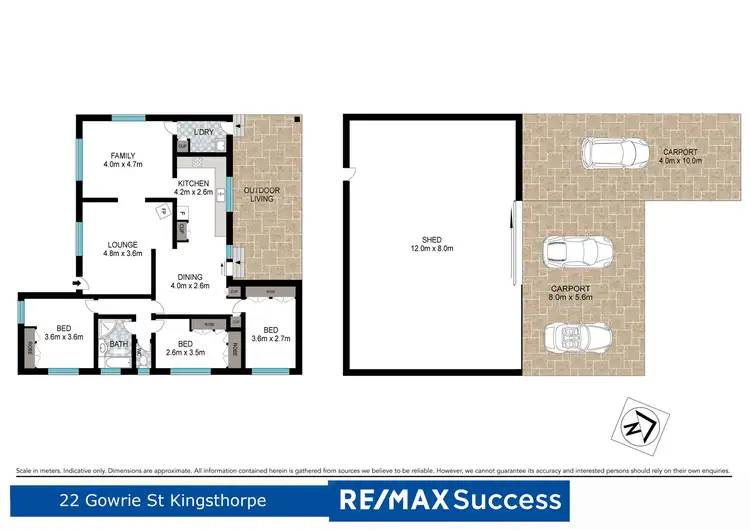 Floorplan of Homely house listing, 22 Gowrie Street, Kingsthorpe QLD 4400