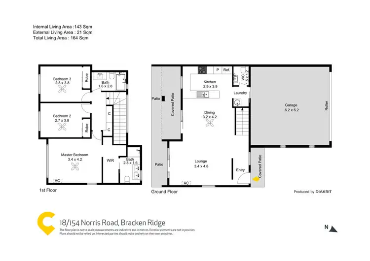 Floorplan of Homely townhouse listing, 18/154 Norris Road, Bracken Ridge QLD 4017