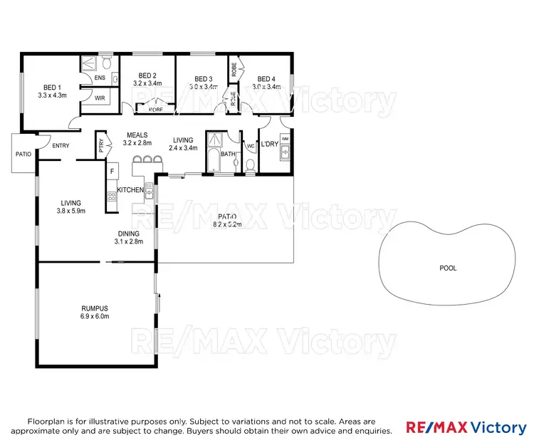 Floorplan of Homely rural property listing, 10 Hall Road, Narangba QLD 4504