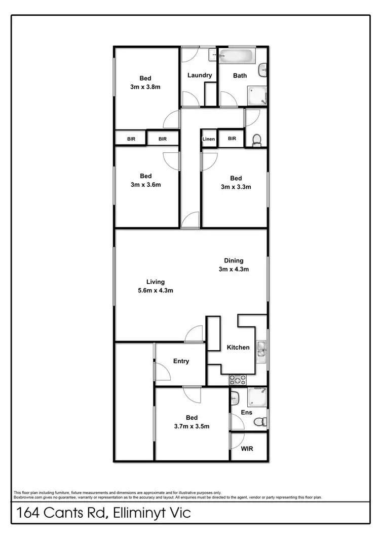Floorplan of Homely house listing, 164 Cants Road, Colac VIC 3250
