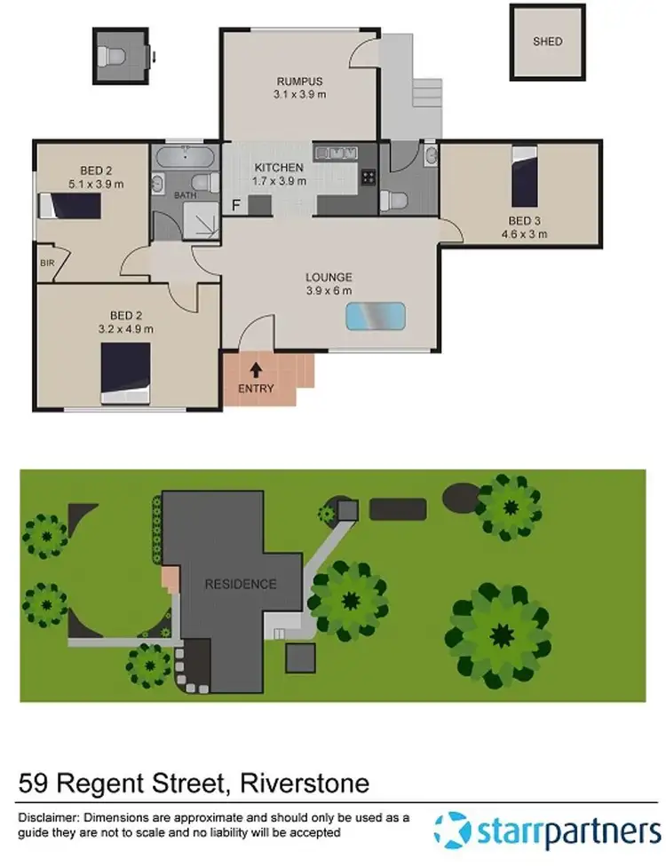 Floorplan of Homely house listing, 59 Regent Street, Riverstone NSW 2765