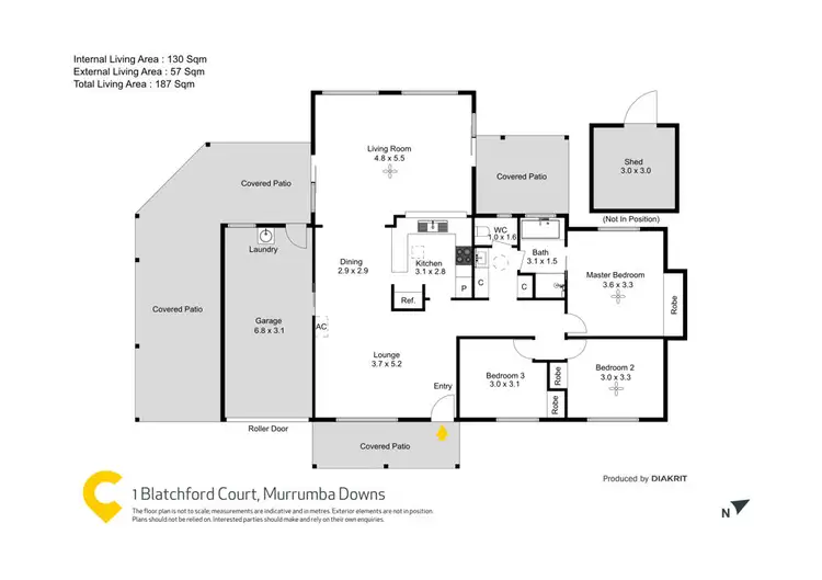 Floorplan of Homely house listing, 1 Blatchford Drive, Murrumba Downs QLD 4503