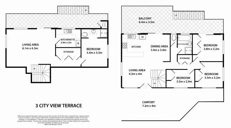 Floorplan of Homely house listing, 3 City View Terrace, Nambour QLD 4560