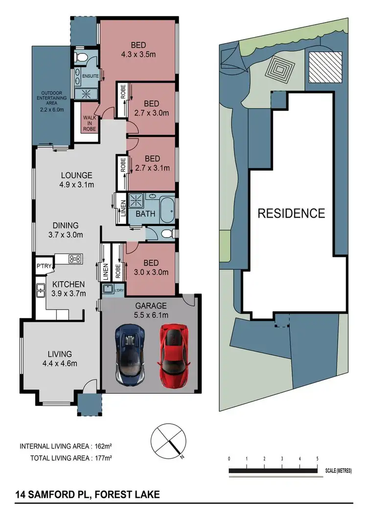 Floorplan of Homely house listing, 14 Samford Pl, Forest Lake QLD 4078