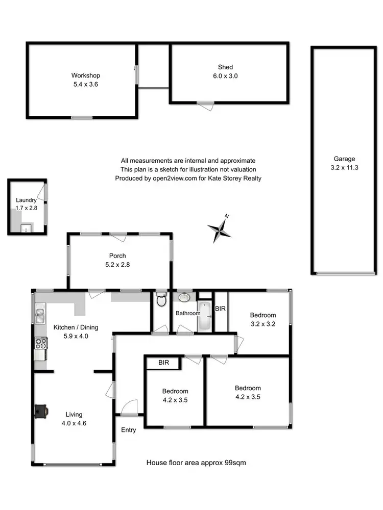 Floorplan of Homely house listing, 4 Fenton Street, Midway Point TAS 7171