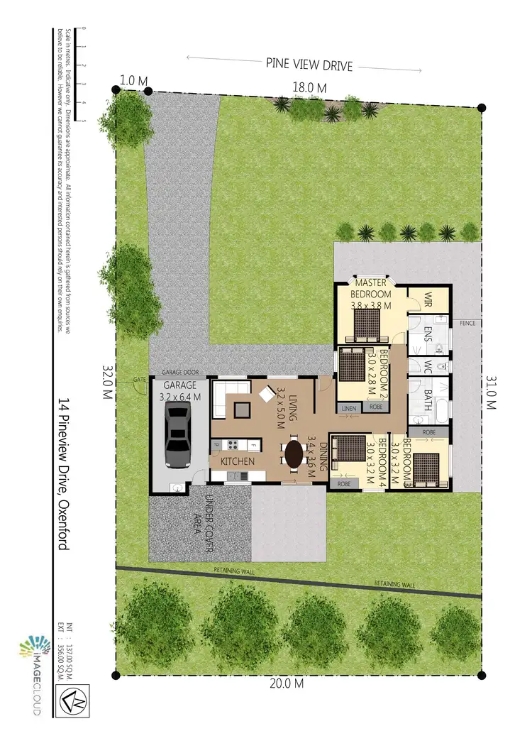 Floorplan of Homely house listing, 14 Pineview Drive, Oxenford QLD 4210