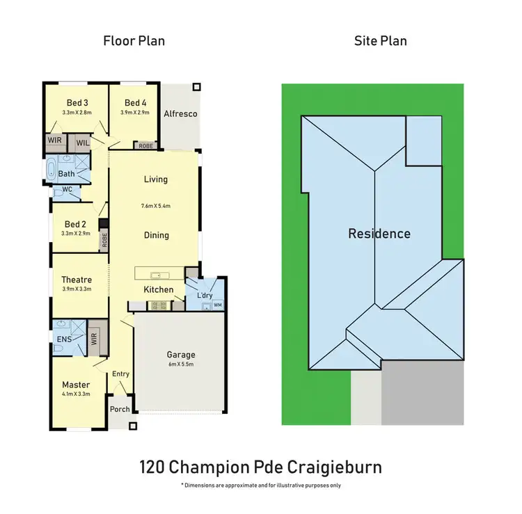 Floorplan of Homely house listing, 120 Champion Parade, Craigieburn VIC 3064