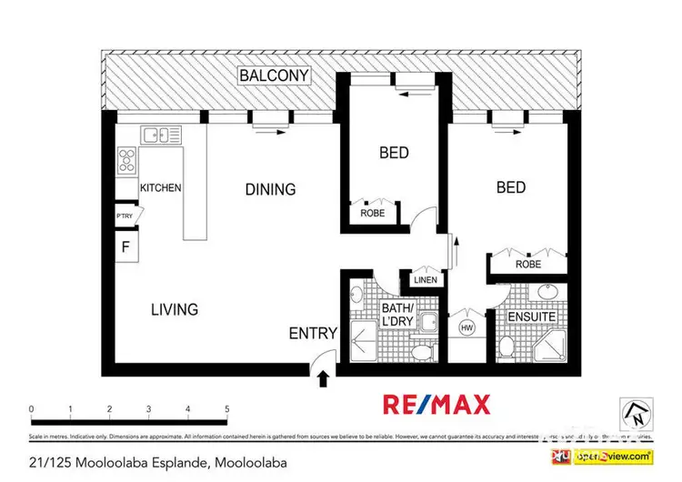 Floorplan of Homely unit listing, 21/125 Mooloolaba Esplanade, Mooloolaba QLD 4557
