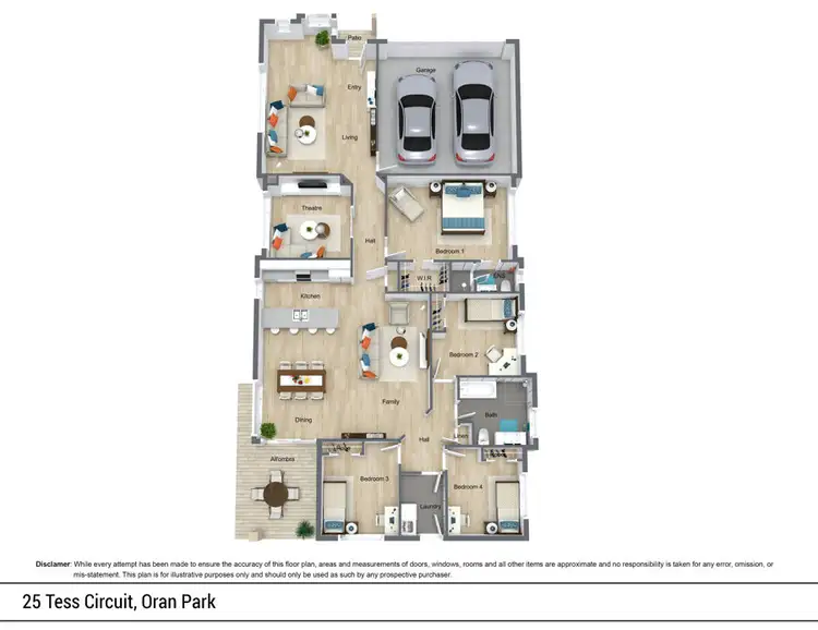 Floorplan of Homely house listing, 25 Tess Circuit, Oran Park NSW 2570