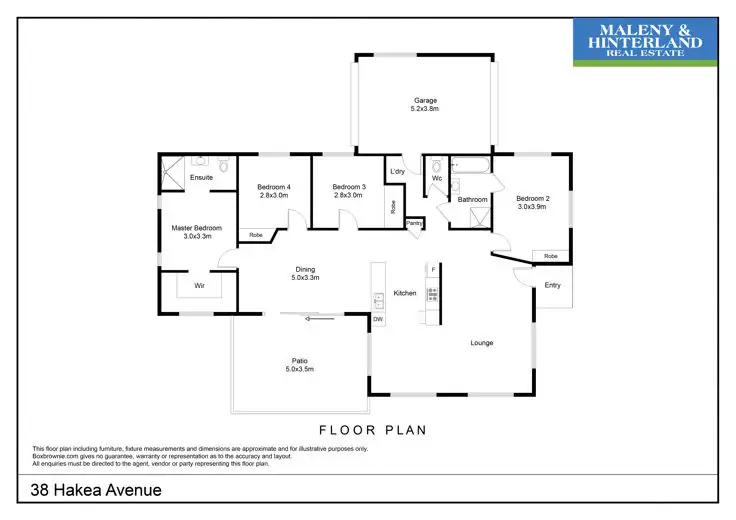 Floorplan of Homely house listing, 38 Hakea Avenue, Maleny QLD 4552