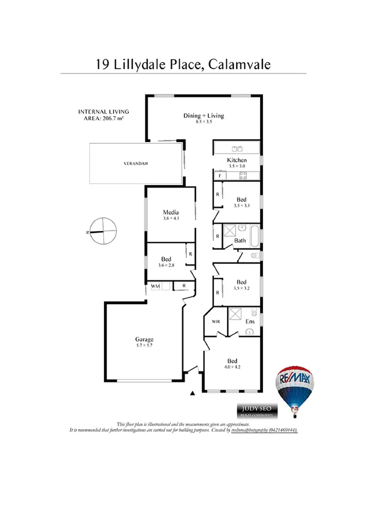 Floorplan of Homely house listing, 19 Lillydale Pl, Calamvale QLD 4116