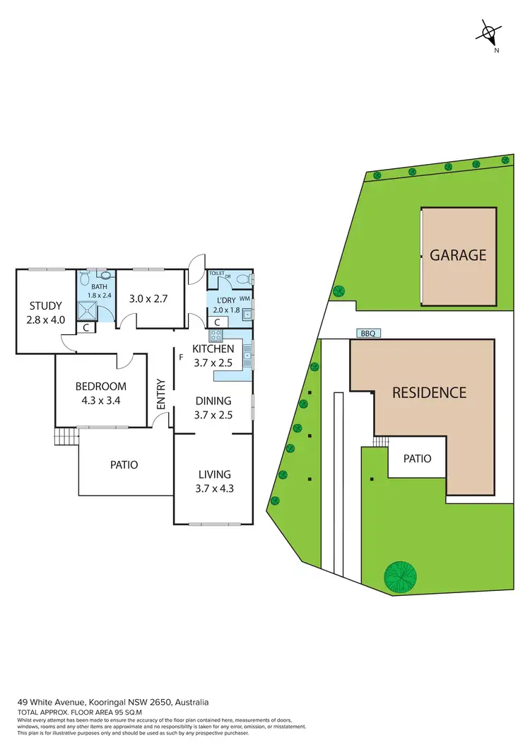 Floorplan of Homely house listing, 49 White Avenue, Kooringal NSW 2650