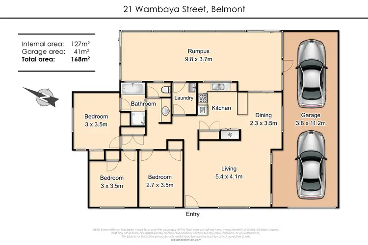 Floorplan of Homely house listing, 21 Wambaya Street, Belmont QLD 4153