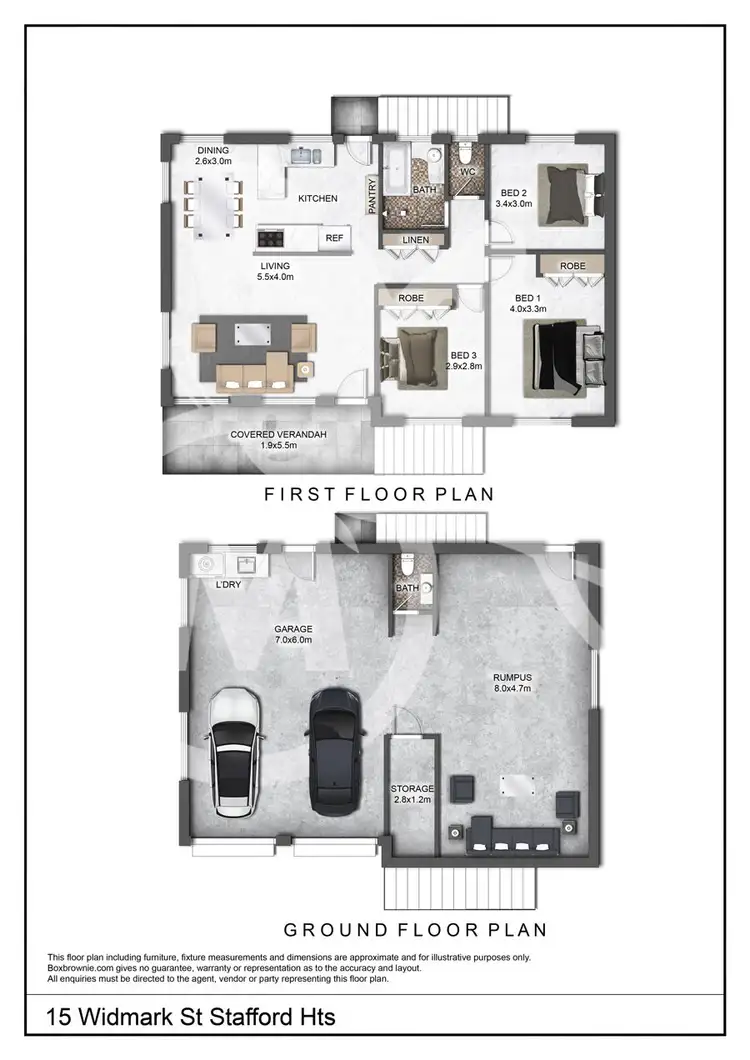 Floorplan of Homely house listing, 15 Widmark St, Stafford Heights QLD 4053