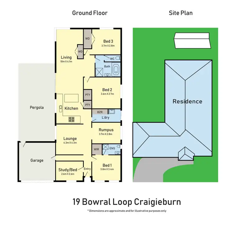 Floorplan of Homely house listing, 19 Bowral Loop, Craigieburn VIC 3064