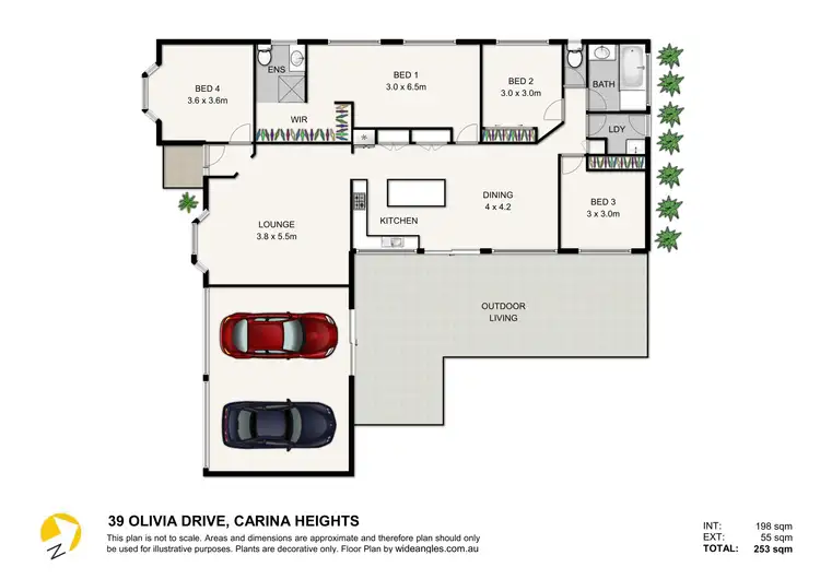 Floorplan of Homely house listing, 39 Olivia Drive, Carina Heights QLD 4152