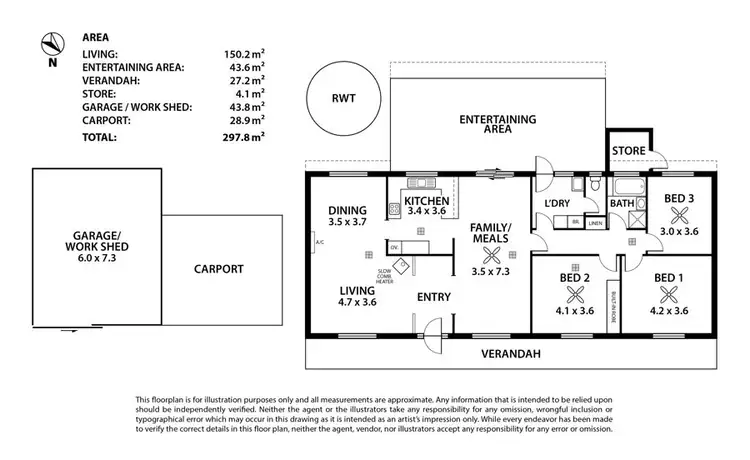 Floorplan of Homely house listing, 41 Mitchell, Murray Bridge SA 5253