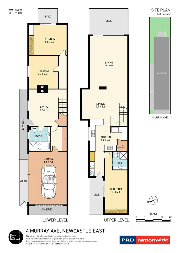 Floorplan of Homely terrace listing, 4 Murray Avenue, Newcastle East NSW 2300