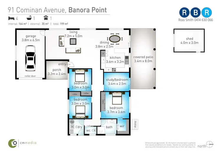 Floorplan of Homely house listing, 91 Cominan Avenue, Banora Point NSW 2486