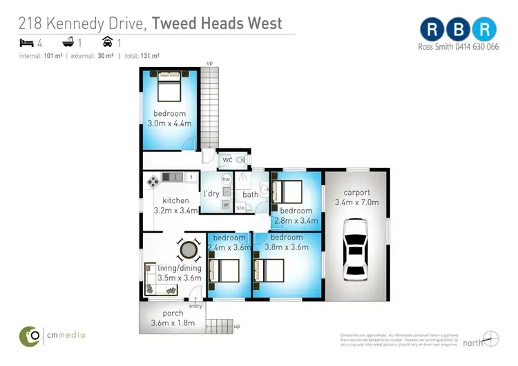 Floorplan of Homely house listing, 218 Kennedy Drive, Tweed Heads West NSW 2485