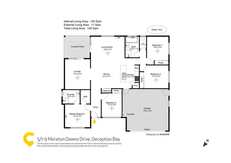 Floorplan of Homely house listing, 5/1-9 Moreton Downs Drive, Deception Bay QLD 4508