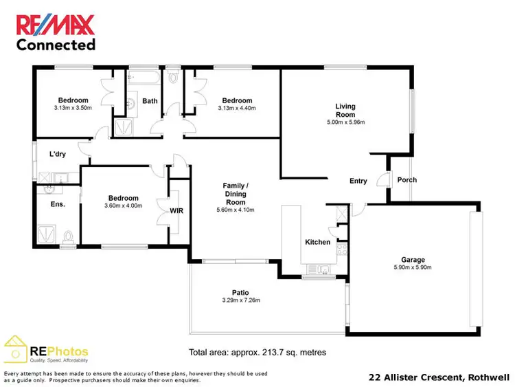 Floorplan of Homely house listing, 22 Allister Crescent, Rothwell QLD 4022
