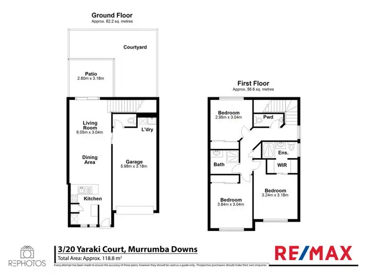 Floorplan of Homely townhouse listing, 3/20 Yaraki Court, Murrumba Downs QLD 4503