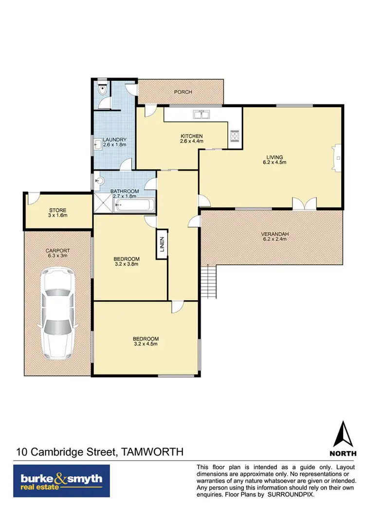 Floorplan of Homely house listing, 10 Cambridge Street, Tamworth NSW 2340
