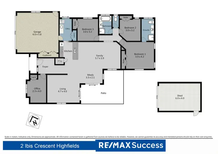 Floorplan of Homely house listing, 2 Ibis Crescent, Highfields QLD 4352
