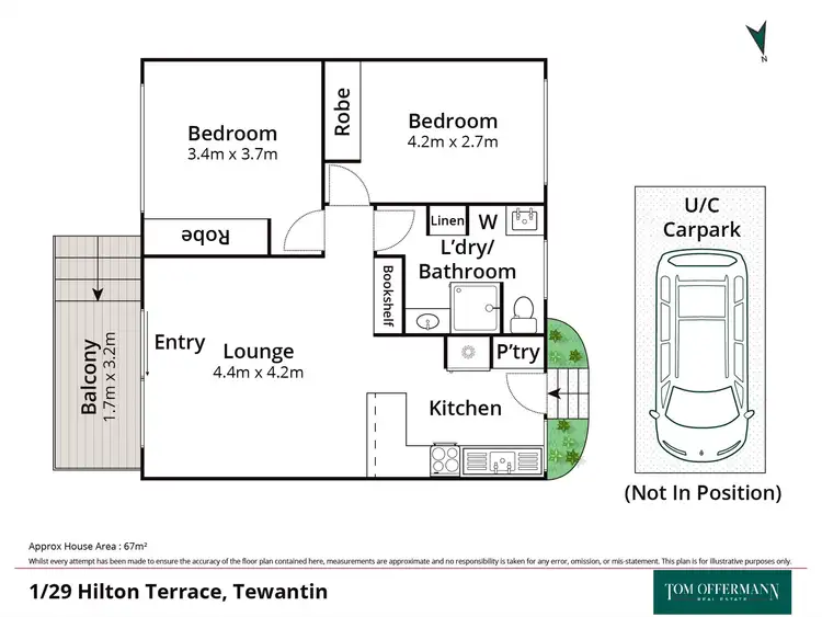 Floorplan of Homely unit listing, 1/29 Hilton Terrace, Tewantin QLD 4565