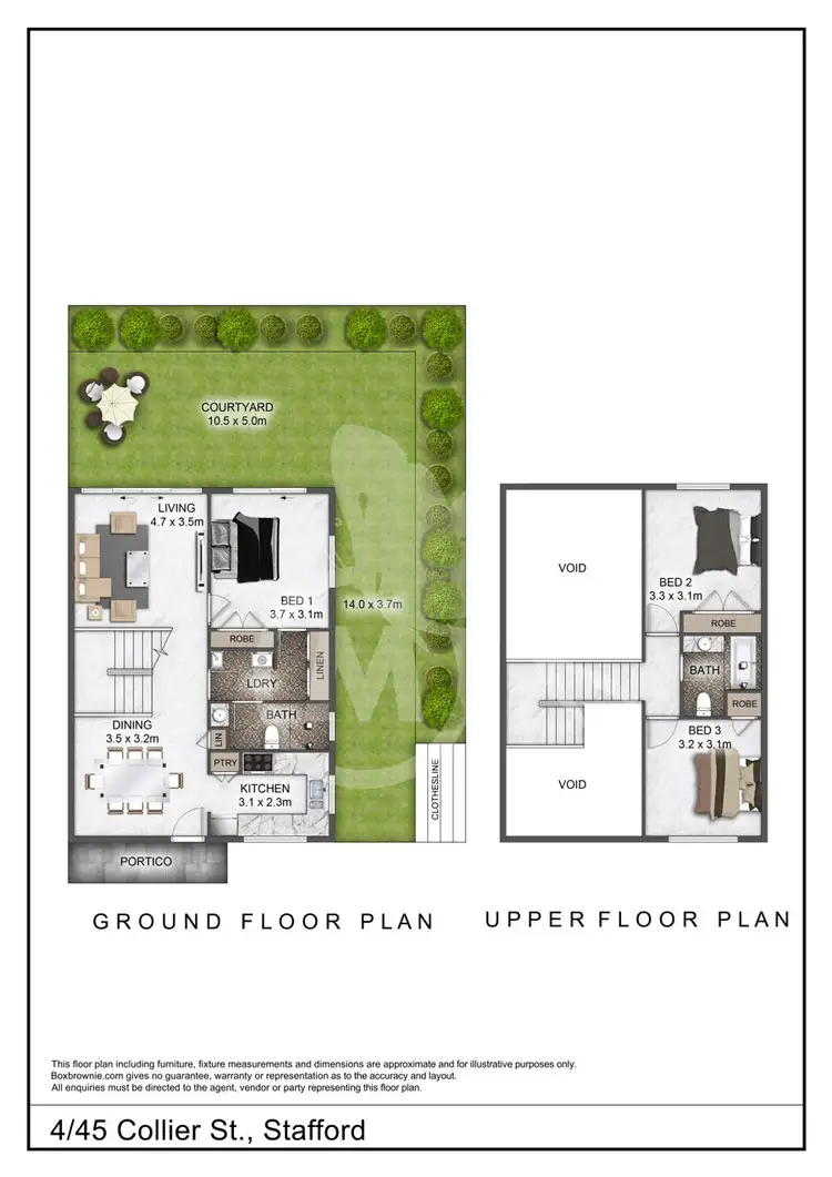 Floorplan of Homely townhouse listing, 4/45 Collier st, Stafford QLD 4053