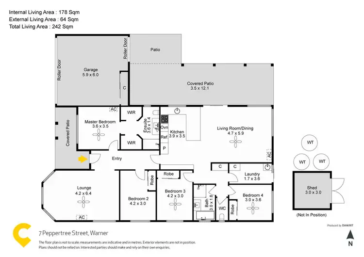 Floorplan of Homely house listing, 7 Peppertree Street, Warner QLD 4500